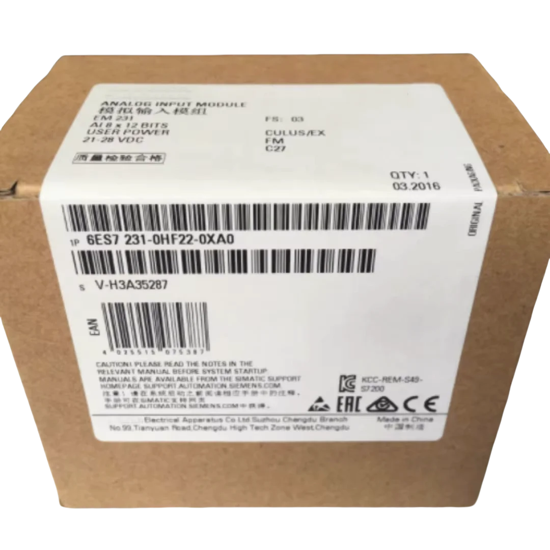 

Original NEW 6ES7 231-0HC22-0XA8 6ES7 231-0HF22-0XA0 6ES7 231-7PB22-0XA8 6ES7 231-7PC22-0XA0 6ES7 231-7PD22-0XA8
