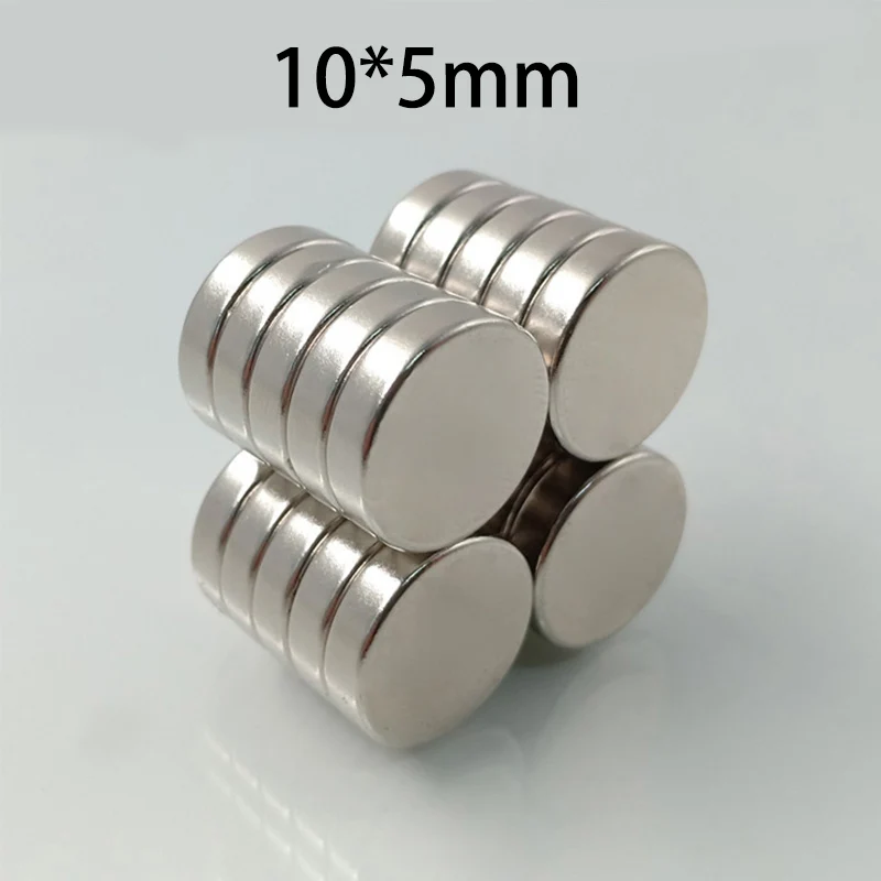 10 Stück 10 x 5 mm Magnete – runde Kühlschrank- und Whiteboard-Magnete für Büro, Küche und Zuhause – Detail 1