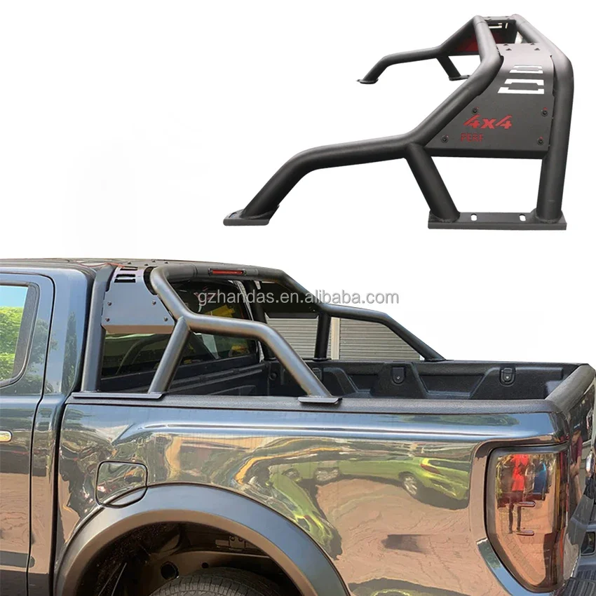 

High quality Pickup 4x4 Auto Accessories Custom Black Sport Bar Black Roll Bars For Hilux F150 Ranger Dmax