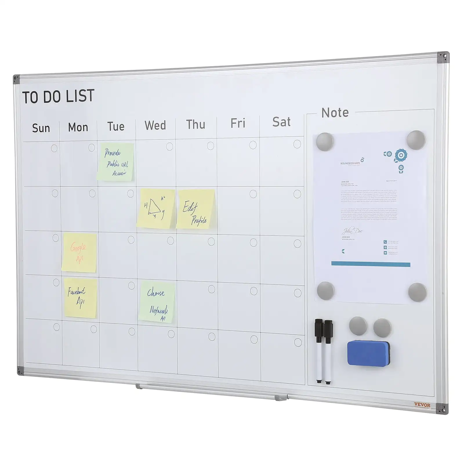 

Dry Erase Magnetic Whiteboard with Eraser and Marker