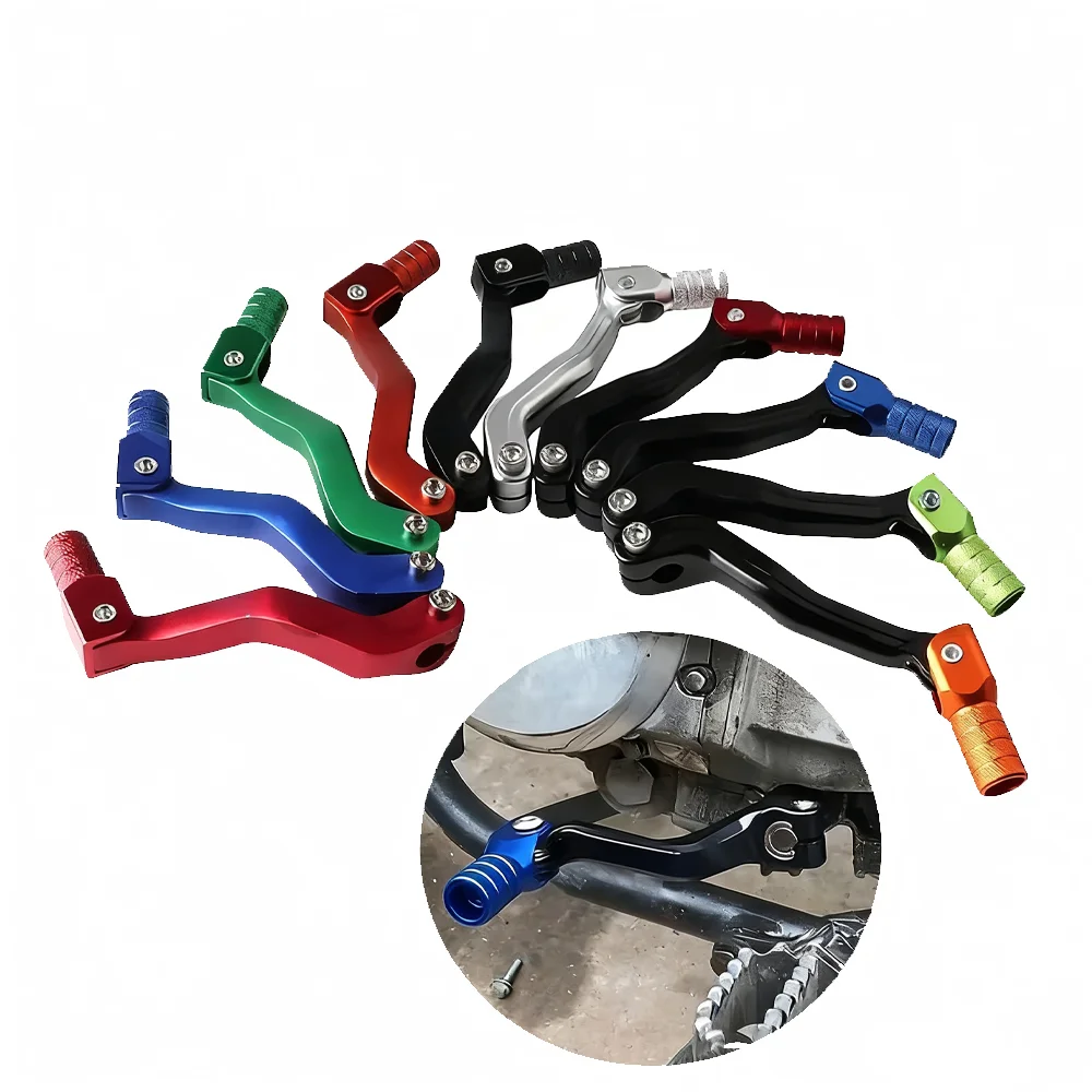 

Мотоциклетный складной рычаг переключения передач из алюминиевого сплава с ЧПУ подходит для мотоцикла, квадроцикла, велосипеда, пит-байка, рычаг переключения передач Kayo 110cc-250cc