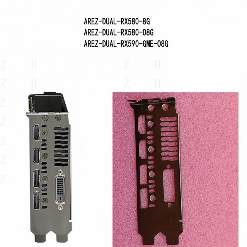 Z  I/O IO shield for ASUS AREZ-DUAL-RX580-O8G Graphics Card Backplate Bracket Panel