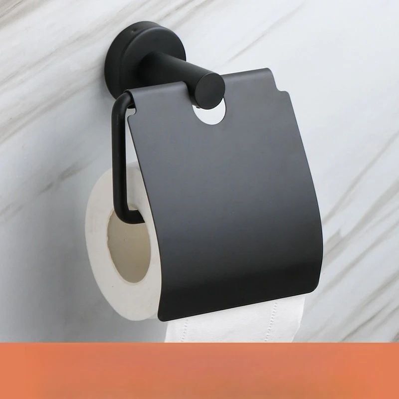 

304 Stainless Steel Toilet Paper Holder Wall-Mounted No Drill, Creative Bathroom Tissue Roll Organizer for American