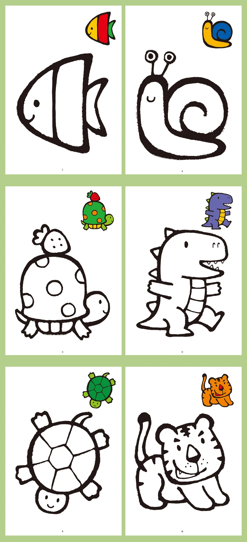 32 Seiten lustiges Zeichen-Aufklärungsbuch, 32 Cartoon-Muster, Malbuch für Kinder, interaktives Zeichen-Aktivitätsbuch – Detail 2