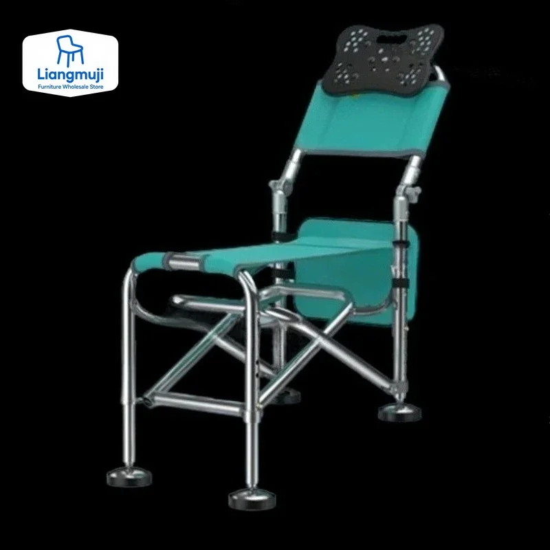 

Portable All Terrain Fishing Chairs Fold Multifunction Backrest Bait Disc Fishing Chairs Banco De Pesca Entertainment chair