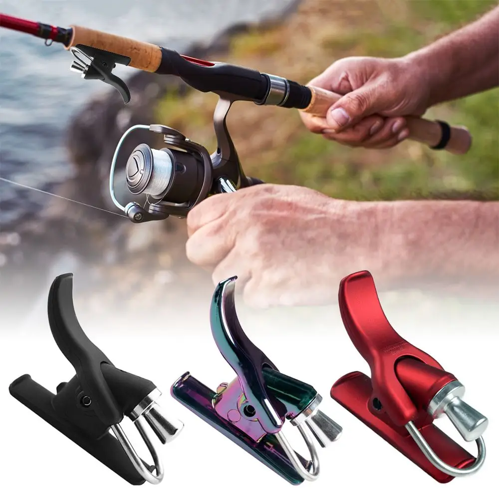 New Trigger Barrel Clip Fish Finger Protector Fishing Launch Gun Clamp Thumb Button Trigger Surfing Casting Tool