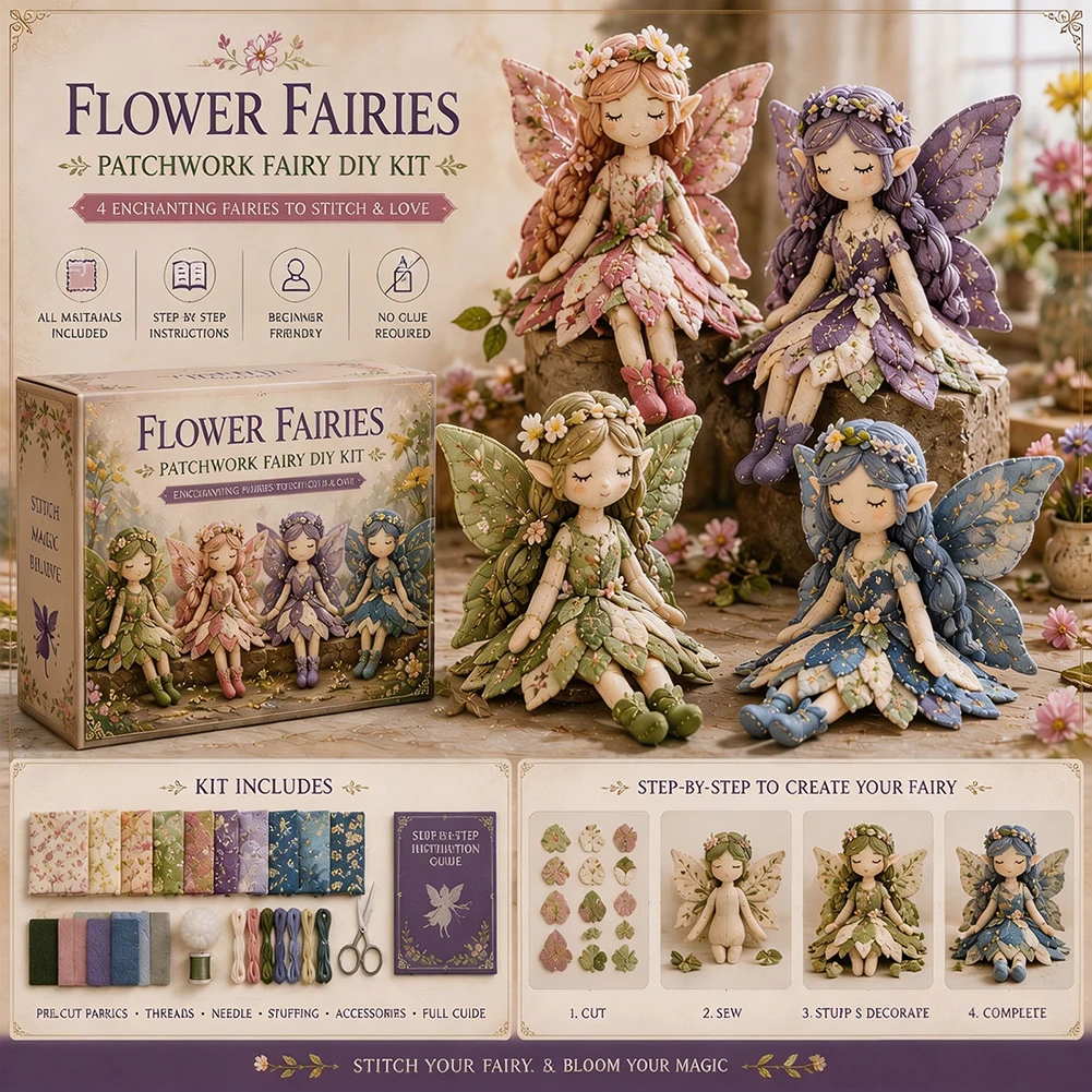 DIY Fairy Patchwork Sewing Kit 4