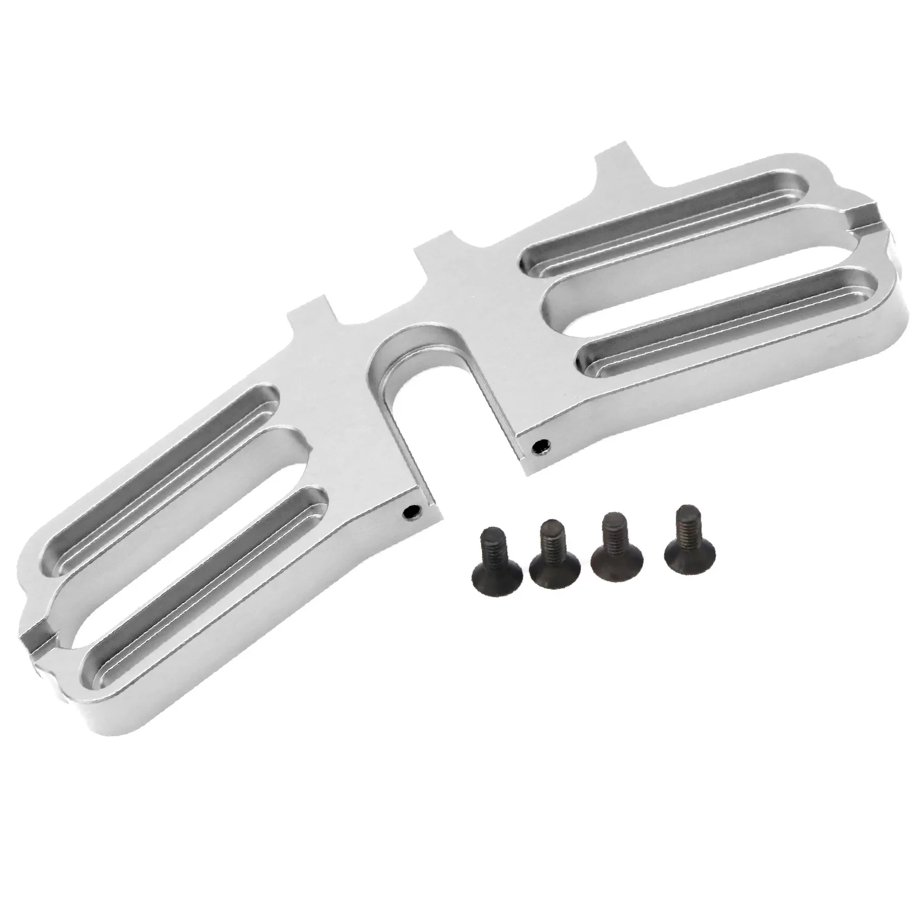 Suporte de motor duplo de metal para arrma 1/7 infração ilimitada crime 6s blx rc peças de atualização de carro