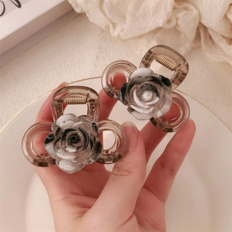 Elegant Rose Flower Hair Clip Women Sweet Temperament Bowknot Hair Clip For Girls New Fashion Hairpin Hair Accessories Headdress