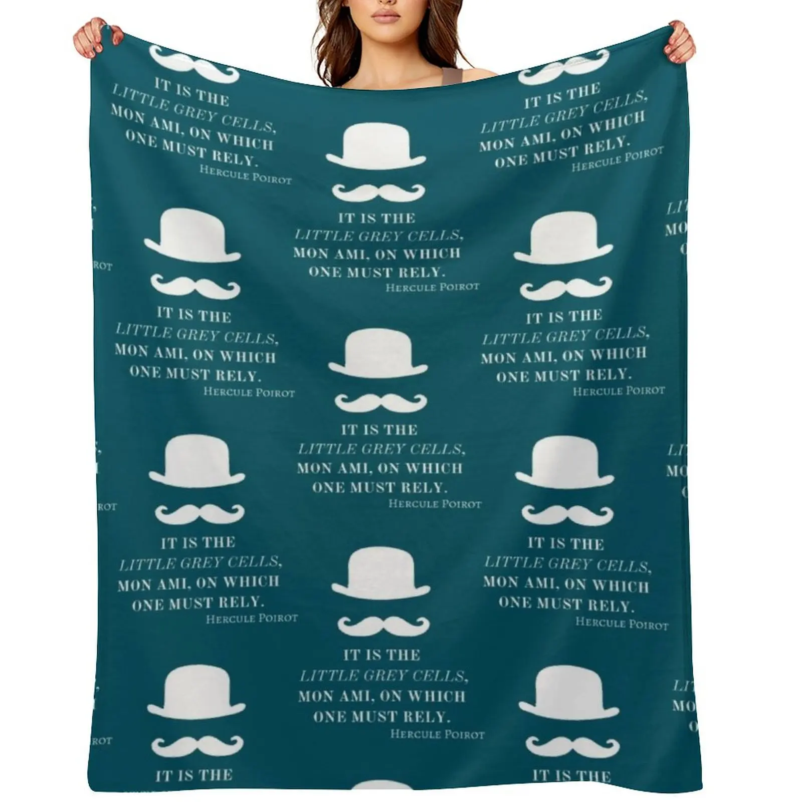 

It is the little grey cells, mon ami, on which one must rely. Black Active Throw Blanket Vintage Giant Sofa halloween Blankets