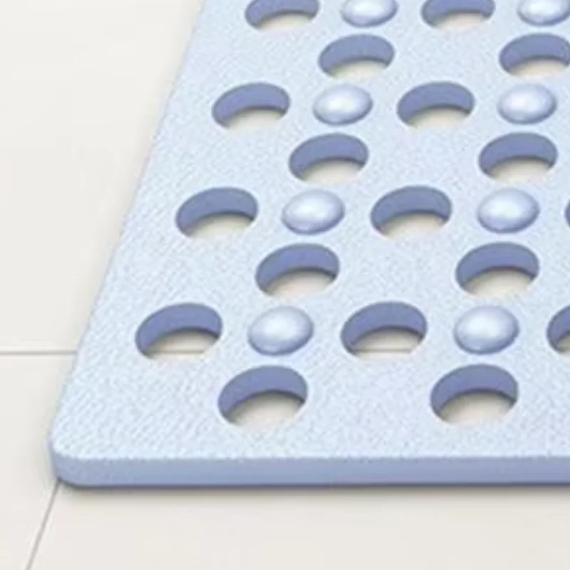 

Easy Maintenance Suction Cup Bath Shower Mat Non-Slip Bathtub Rug with Drain Holes Easy Clean for Bathroom Floor Tub