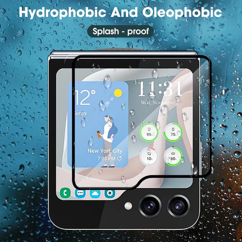 Tempered Glass for Samsung Galaxy Z Flip 5 Outer Screen Protector Camera Lens Film Anti-scratch Protective Film for Z Flip5 5G