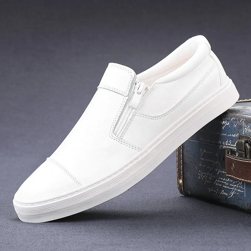 Shoes Man 2024 Trend High Quality Leather Casual Shoes Luxury Comfortable Loafers Fashion Moccasins Flats Men Driving Shoes