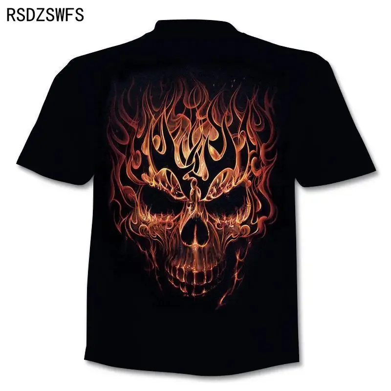 Brand Motorcycle T Shirt Punk T-shirt Knight Shirts 3d T Shirt Men Casual Vintage Hip Hop Summer Tee Top Homme Clothes