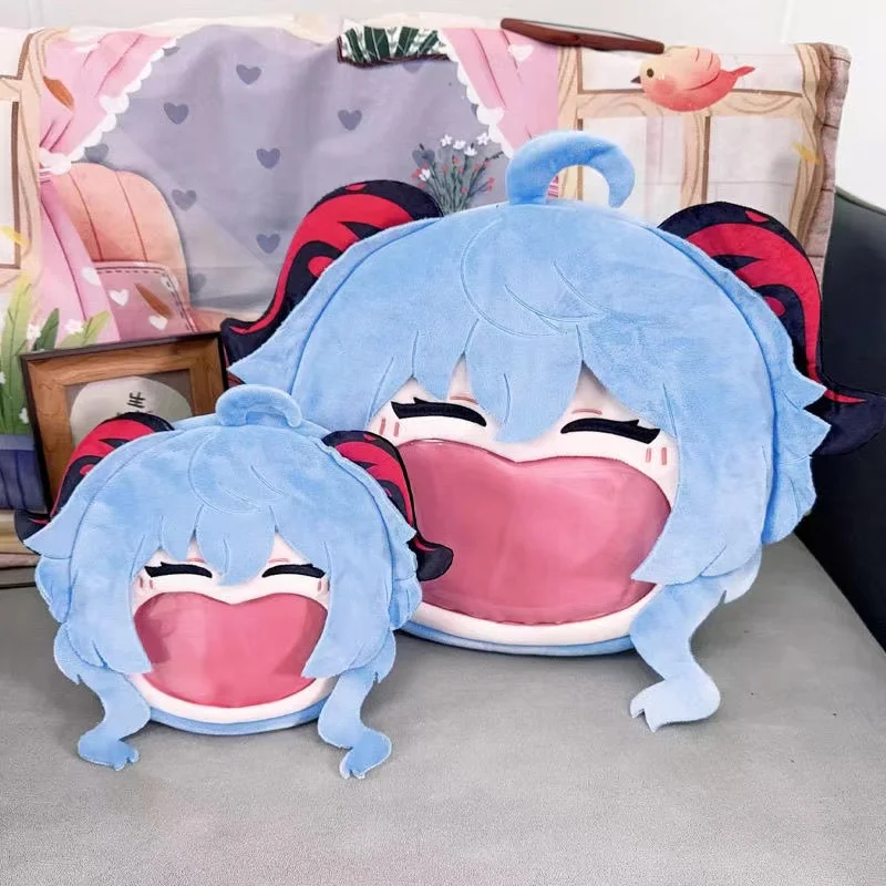 

Keqing Shenhe Ganyu Raiden Shogun wanderer Arataki Itto Venti Cosplay Doll for Transparent Backpack Shoulder Bag