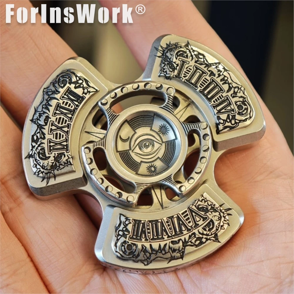 QEDCxGOAT rétrospective commune (sculpture en titane) Fidget Spinner en métal, jouet anti-Stress, Gadget Cool, Gadgets de bureau