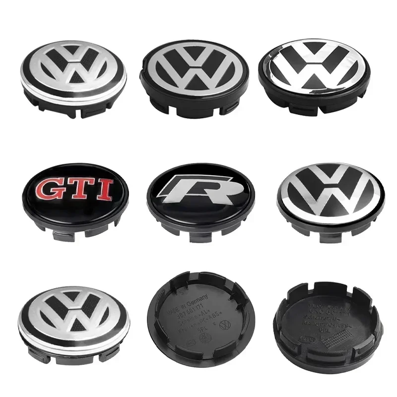 4pcs/set 56mm/65mm/66mm Car Styling Wheel Center Cap Hub Covers Badge Accessories For VW Volkswagen Golf 1J0601171 6CD601171