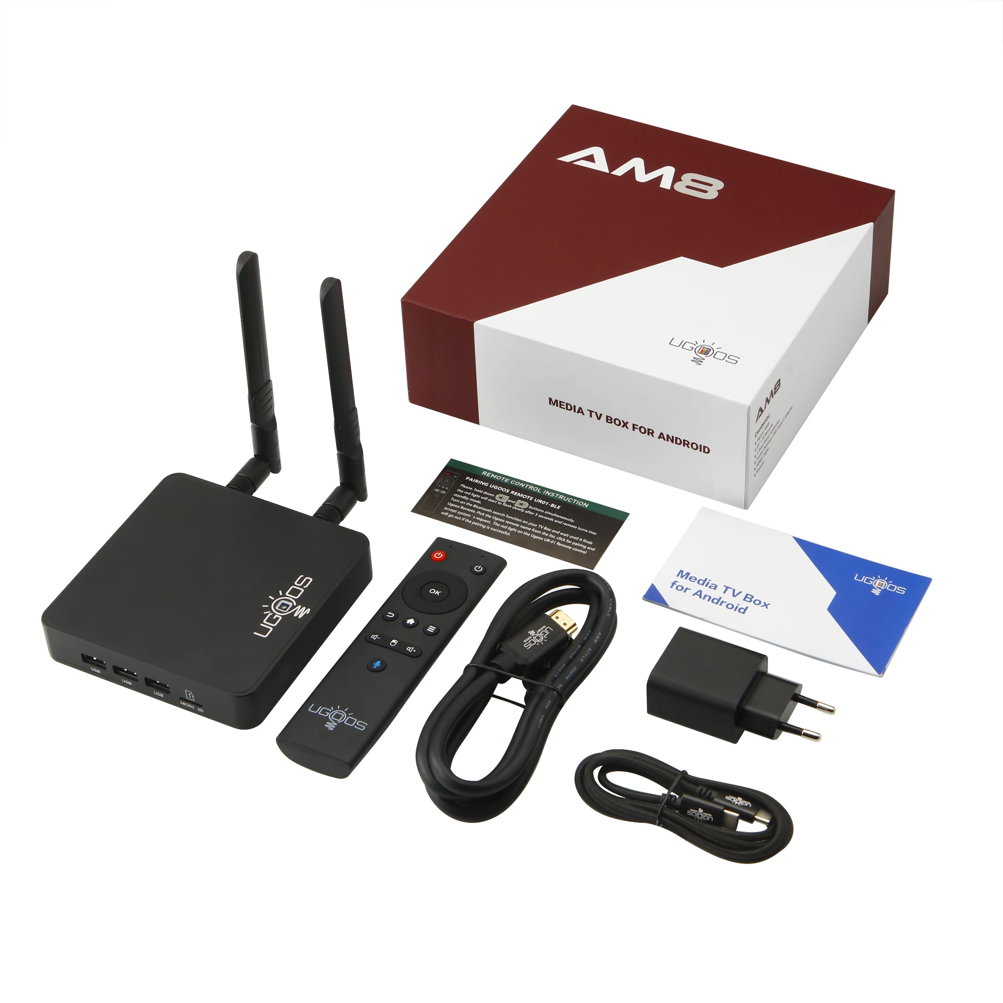 Ugoos AM8 Amlogic S928X-J DDR4 4GB 32GB X4 pro S905X3 8K WIFI6 Smart TV Box Android 11  1000M 4K X3 Plus Set Top Box