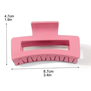 3 große Heftklammern der PCES -Haarklaue für Frauen von Frauen, Haarschnitt -Grundnahrungsmittel mattrosa starke Fixierung für dickes dünnes Haar 8 Hauptverkäufe Rosa Flasche - №1