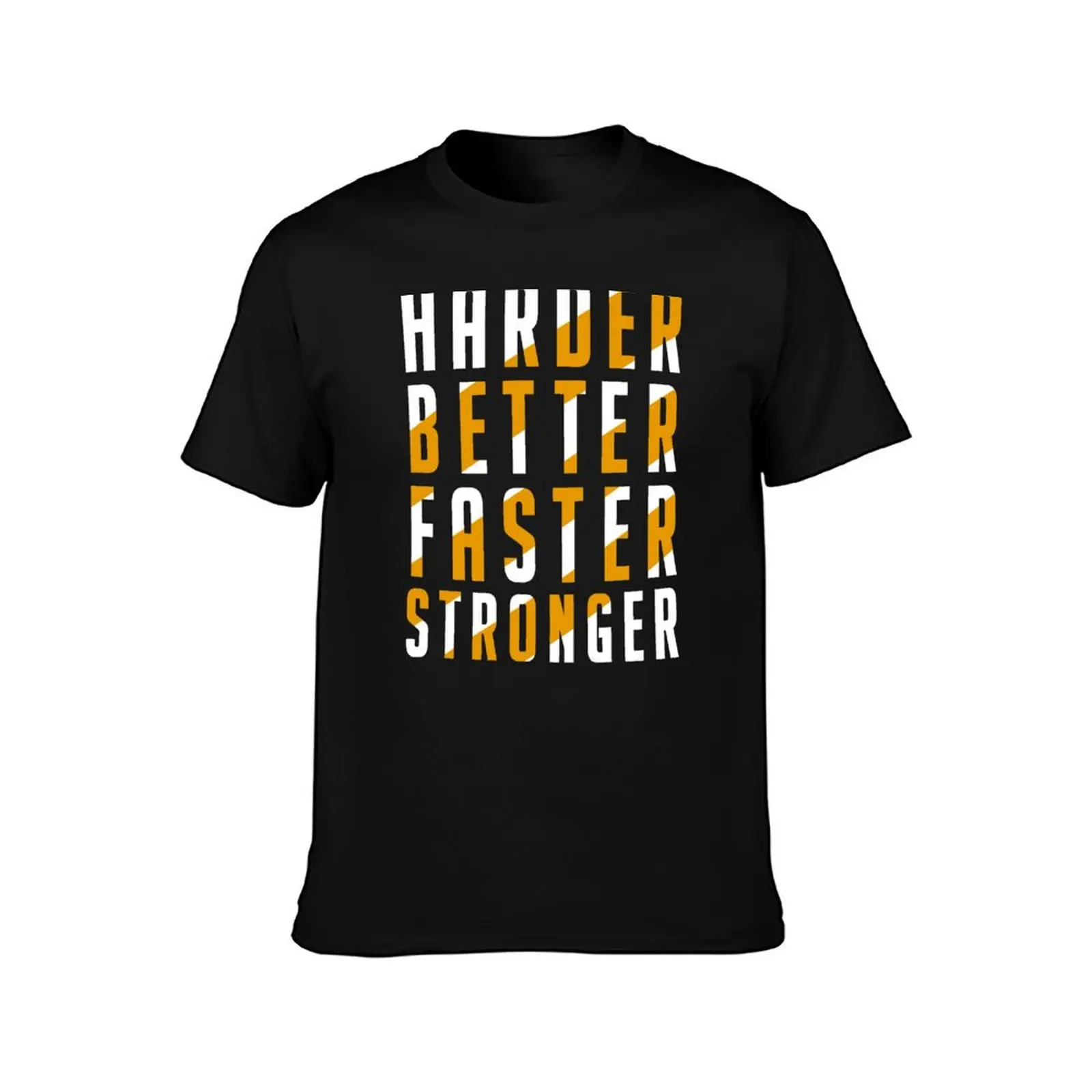 Harder Better Faster Stronger T-Shirt Summer Casual Cotton Tee Oversized Streetwear Tops Vintage Graphic Print 100% Cotton