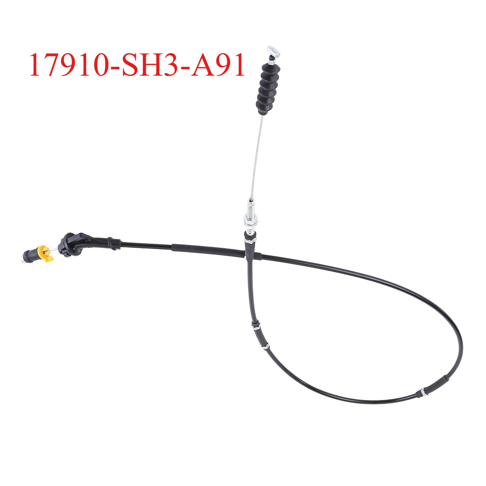 Cable de cable de acelerador de nailon y aleación de zinc 17910-SH3-A91 compatible con Honda Civic Crx 1989-1991
