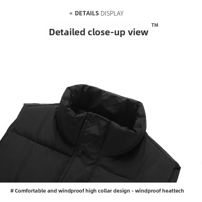 كلاين الأزرق أزياء الخريف والشتاء جديد سميكة سترة قطن سترة القطن سترة للرجال سترة بلا أكمام دافئة و يندبروف