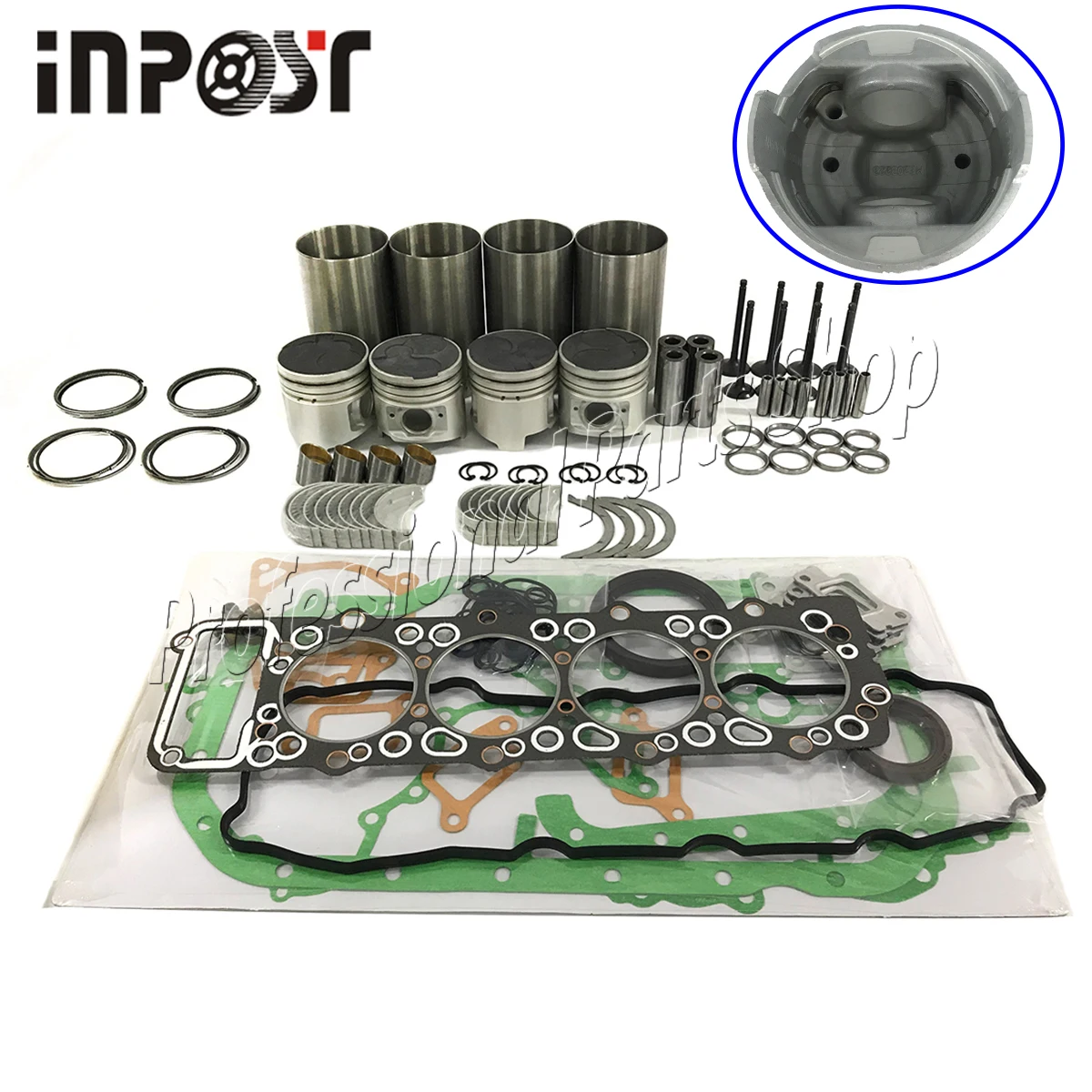 4M40 4M40T overhaul rebuild Kit for Mitsubishi engine PAJERO TRITON MK NM parts gasket