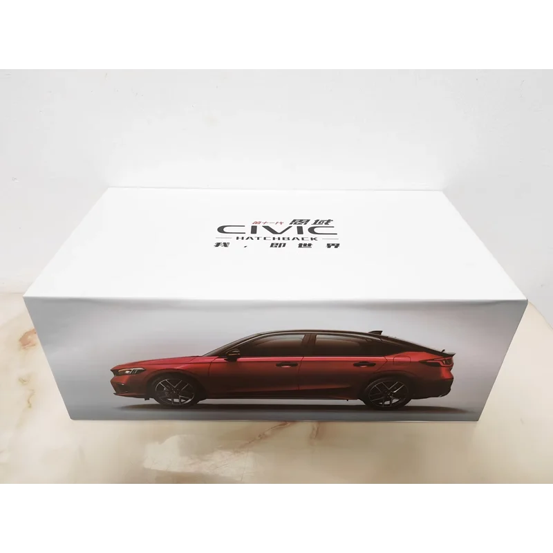 Diecast 1:18 Scale Original Dongfeng HONDA CIVIC 2023 Sport Alloy Car Model Collectible Toy Gift Souvenir Display Ornament