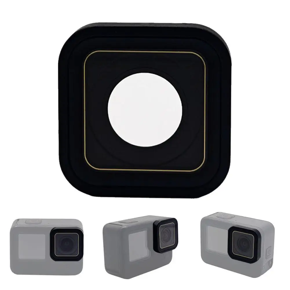 استبدال غطاء للعدسات الواقية ل GoPro 9 10 11 12 13 أسود صغير 10 متر مقاوم للماء الزجاج حامي غطاء للعدسات إصلاح جزء