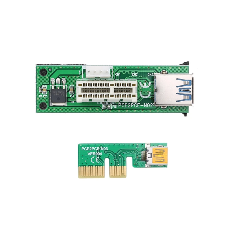 Mini Cable de extensión PCI-E X1, tarjeta elevadora de expansión PCIE 1X con Cable USB y Cable SATA