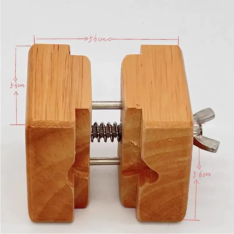 3 Pieces Watch Repair Tool Wooden Opening Base Fixture Solid Wood Clip Holder for Watchmaker Workshop Maintenance