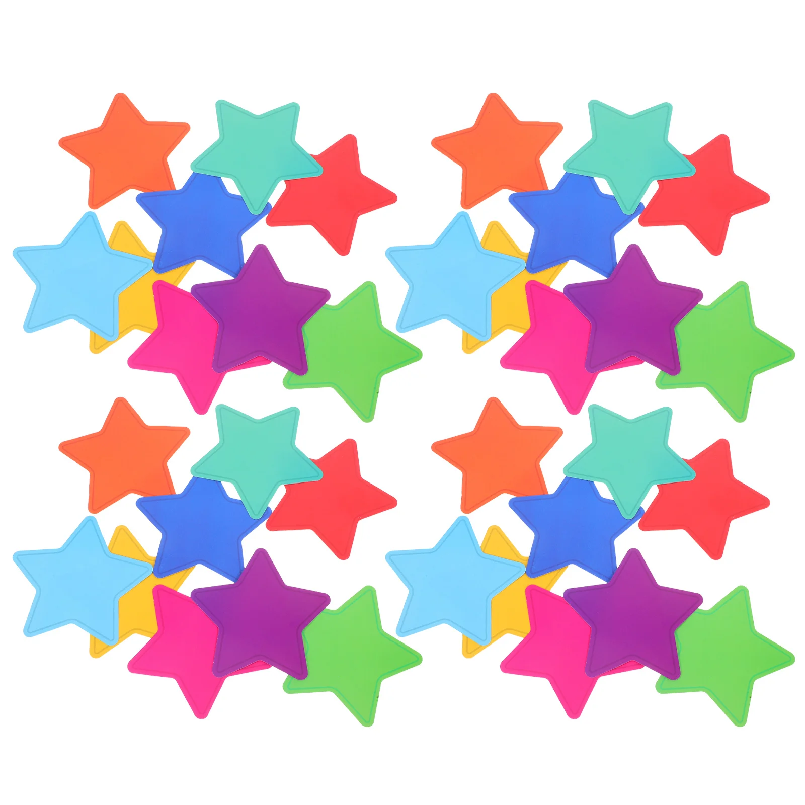 

108pcs Star Cutouts Bulletin Board Decor Colorful Paper Shapes For Classroom Wall Decoration Diy Craft Projects Party Supplies