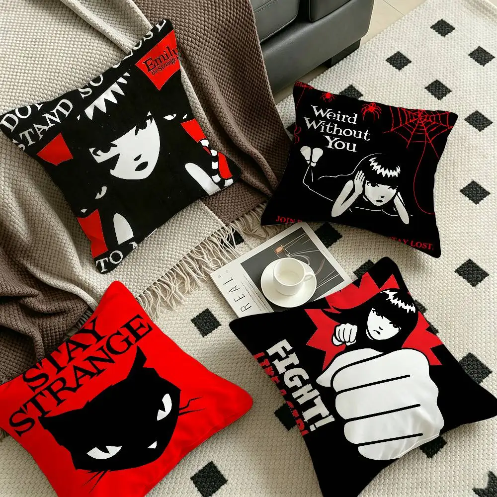 E-Emily-The-Strange Gothic-Alternative Lucky Dragon pillow cover sofa cushion cover home room decoration children gift