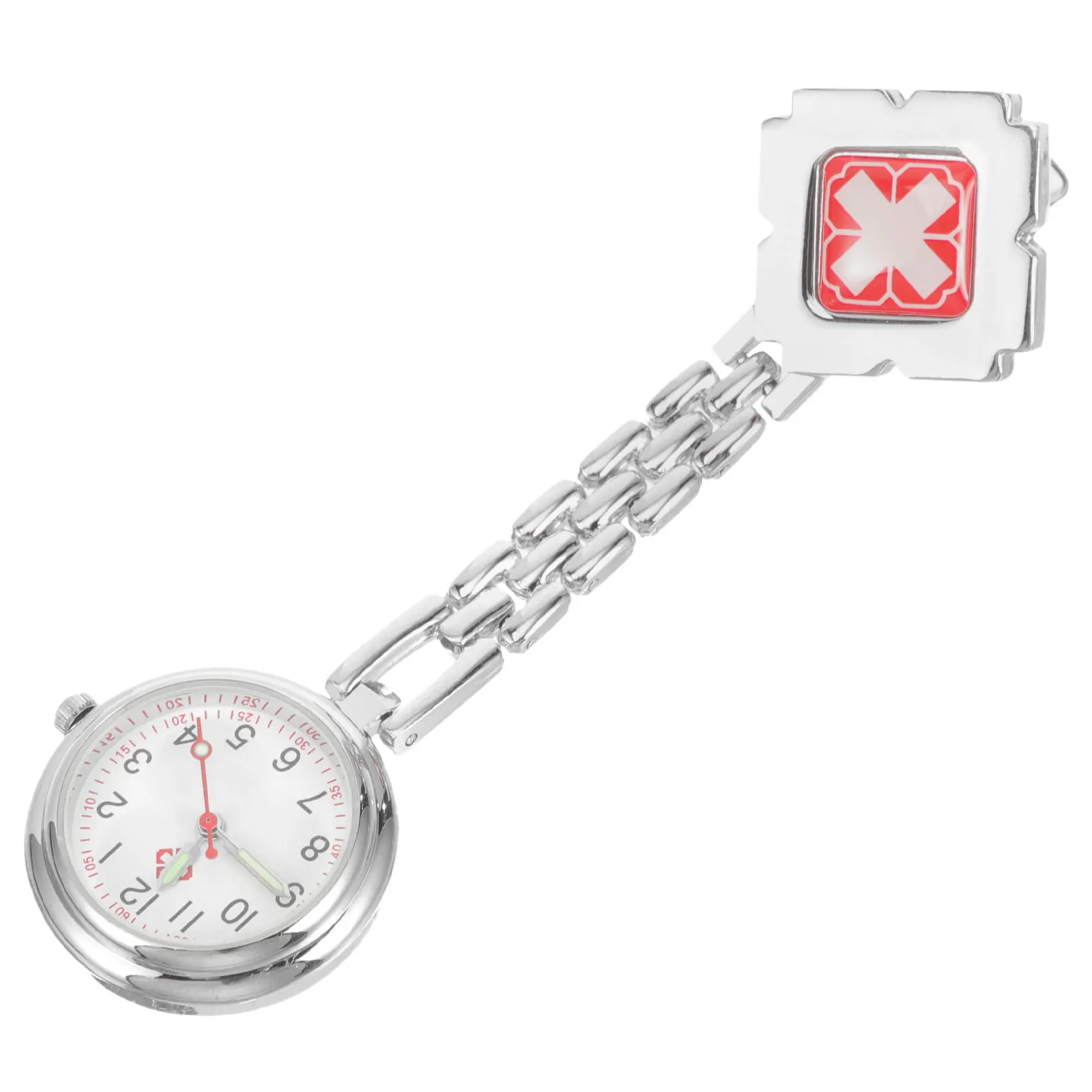 Nurse Pocket Watch Clip on Fob Stylish Durable Accurate Timekeeping Practical for Indoor Work Hospital School Supermarket