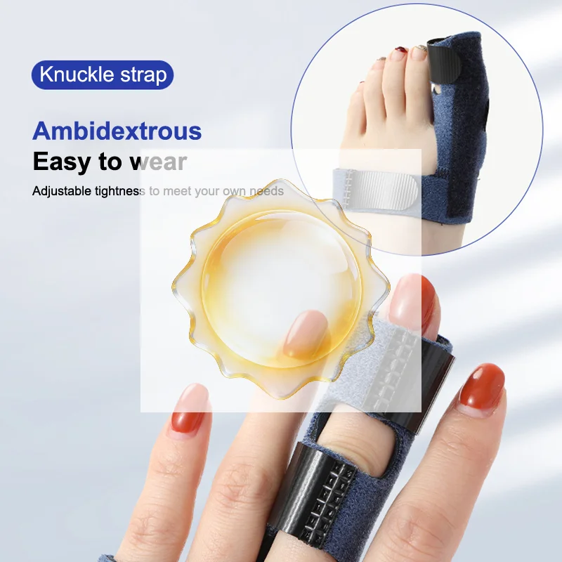 Finger Toe Support Strap Adjustable Pain Relief Fixing Splint Straightening Brace Corrector Support Dislocation Fracture