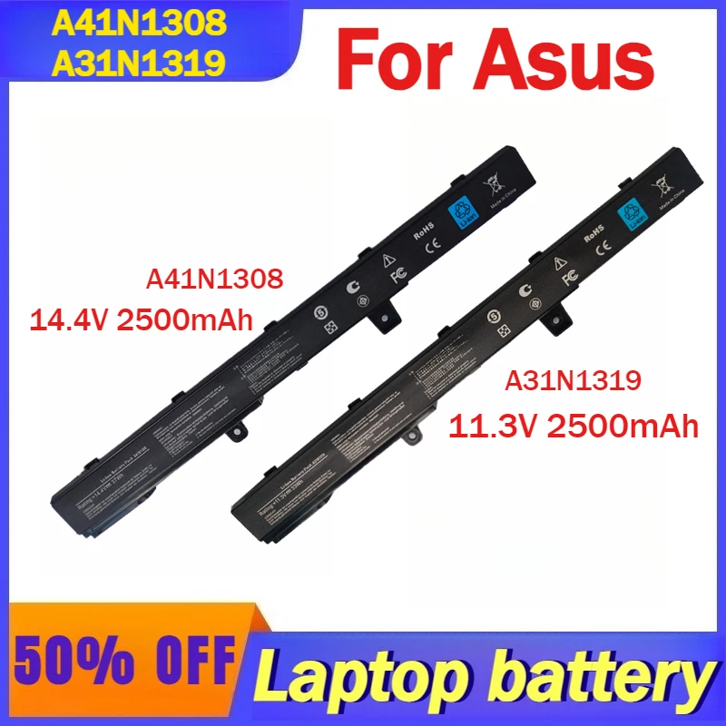 A41N1308/A31N1319 14,4 В/11,3 В 2500 мАч аккумулятор для Asus X451C X551C X451M X451CA X451E1007CA X551CA X551X1007CA X451MA X451MA2910