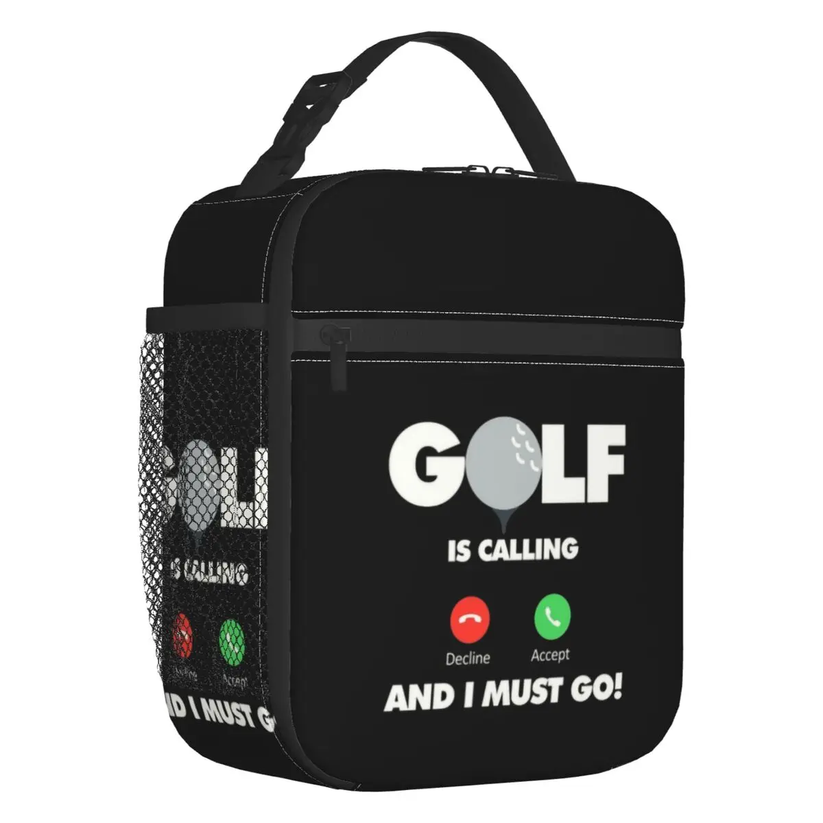 Golf Is Calling And I Must Go Thermal Lunch Bags  Funny Sport Golfer Resuable Lunch Container Picnic Multifunction Food Box