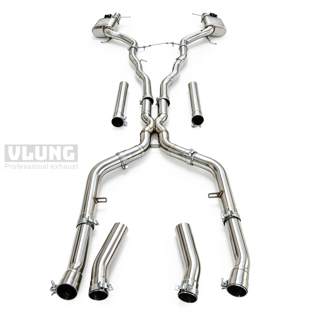 Electronic Valve Controlled Catback Exhaust Pipe Fit BMW 550/650 4.4T F10 F12 F13 F06 2010-2017 High Performance Racing Exhaust