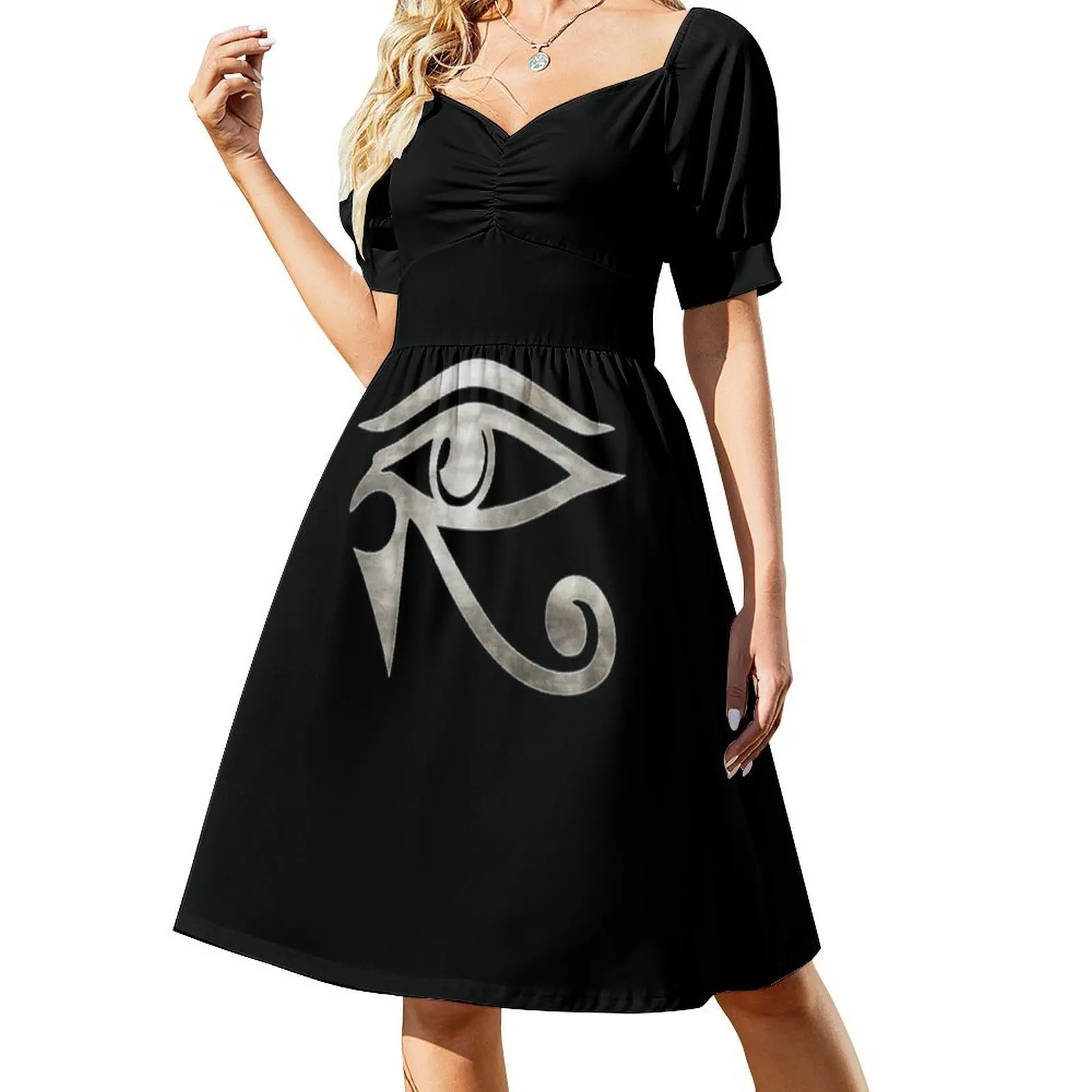 Eye Of Horus Boho Chic Dress - alternate angle