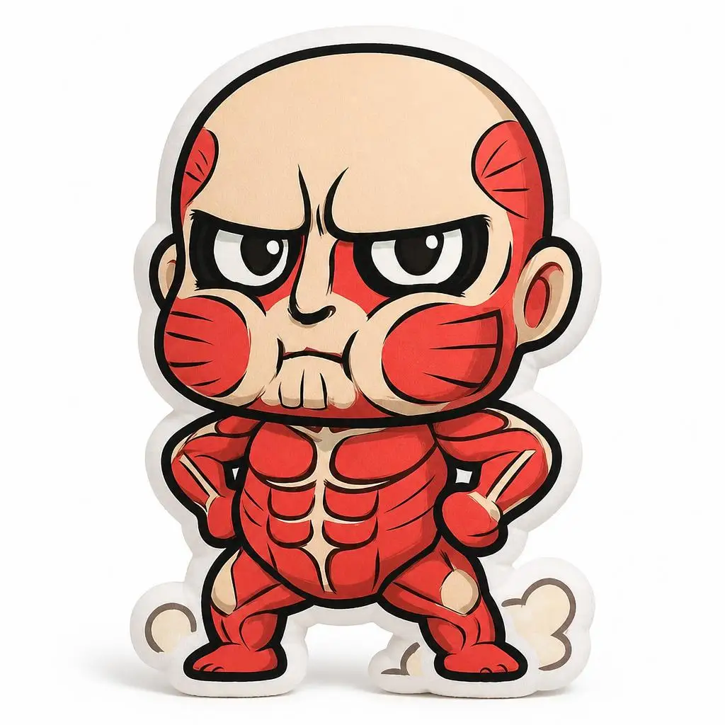 Chibi Colossal Titans Aot Anime Plush Pillow Cushion Irregular Stuffed Throw Pillow Home Decor Gift Sofa Bed Couch
