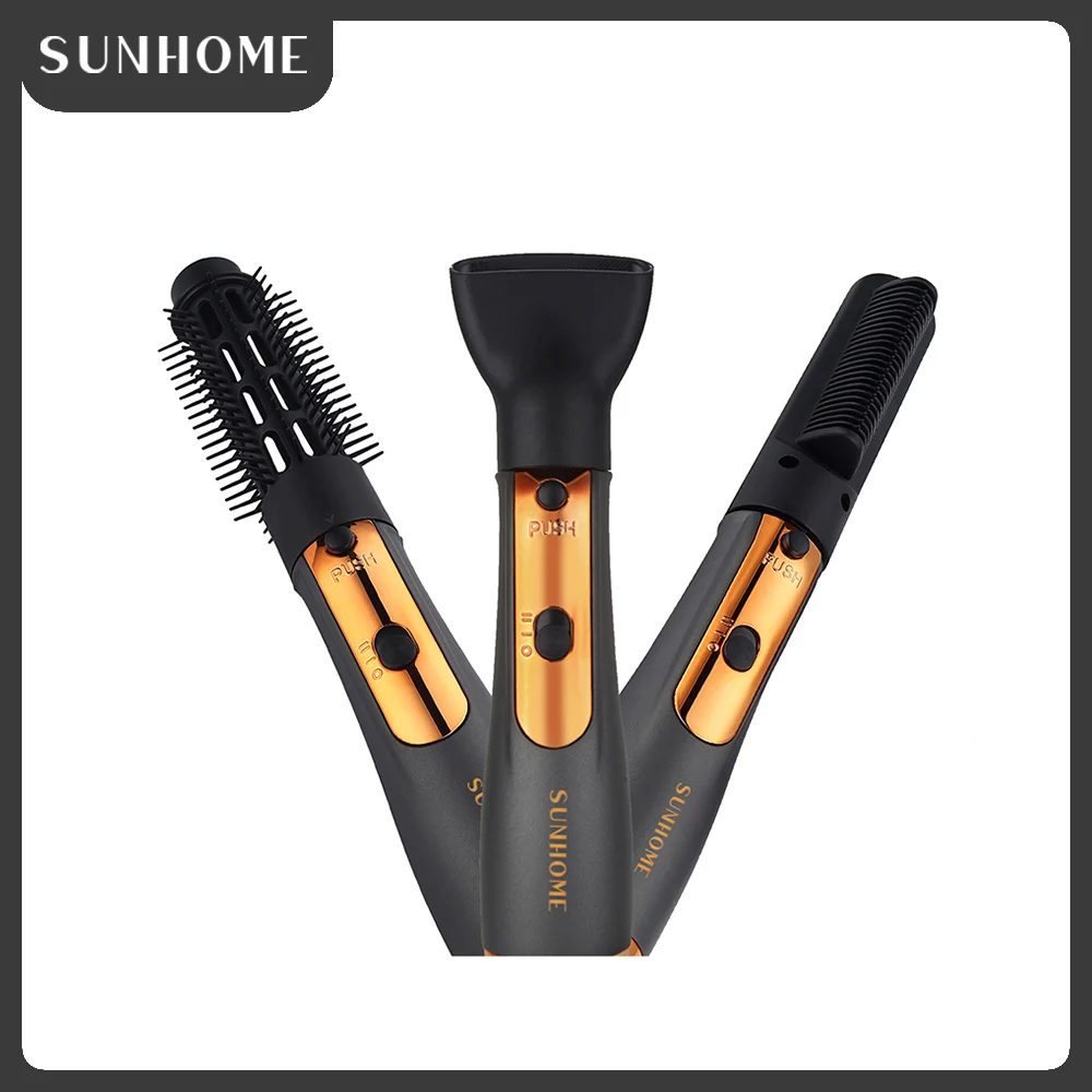 Hair Dryer Brush, 3 in 1 Hot Air Brush One Step Hair Dryer and Styler Volumizer for Women, Detachable Brush Hair Dryers