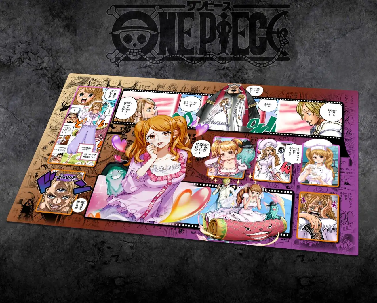 40 Styles 60*35cm One Piece Dedicated GAME Card Mat Battle Nami Hancock Uta Yamato Perona Game Anime Collection Card Gift Toy