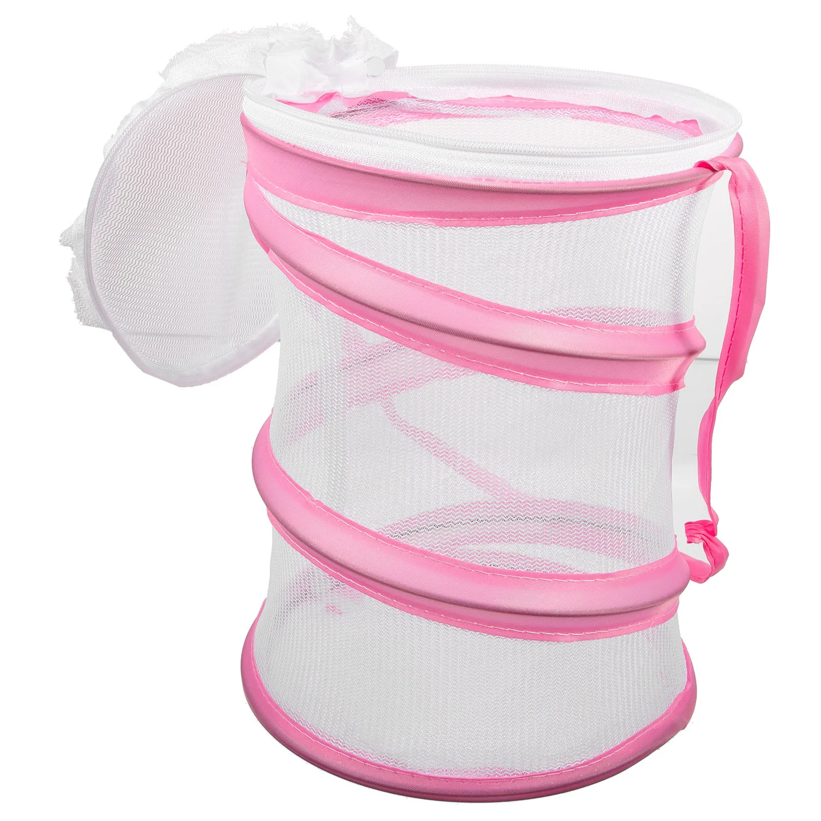 

Portable Insect Mesh Cage for Kids Breathable Butterfly Habitat with Large Opening Observation Enclosure Reusable Bug Breeding