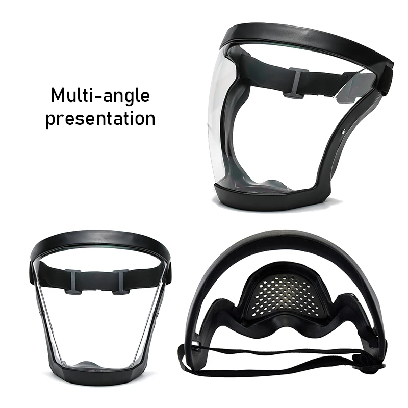 Work Protection Mask Transparent Facial Protector Face FaceMask Protective Outdoor Heating Home Kitchen Tools Full Face Mask