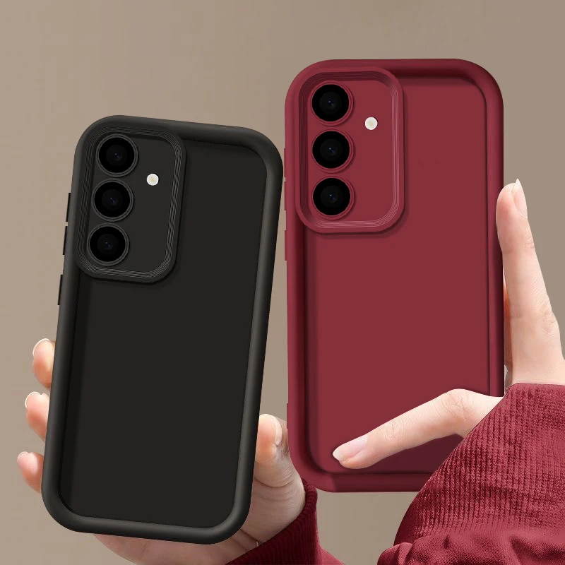 Shockproof Silicone Case For Samsung S25 S24 S23 Ultra Capa S22 S21 Ultra S20 FE A52 A53 A14 A34 A54 A15 A35 A55 A56 5G Cover