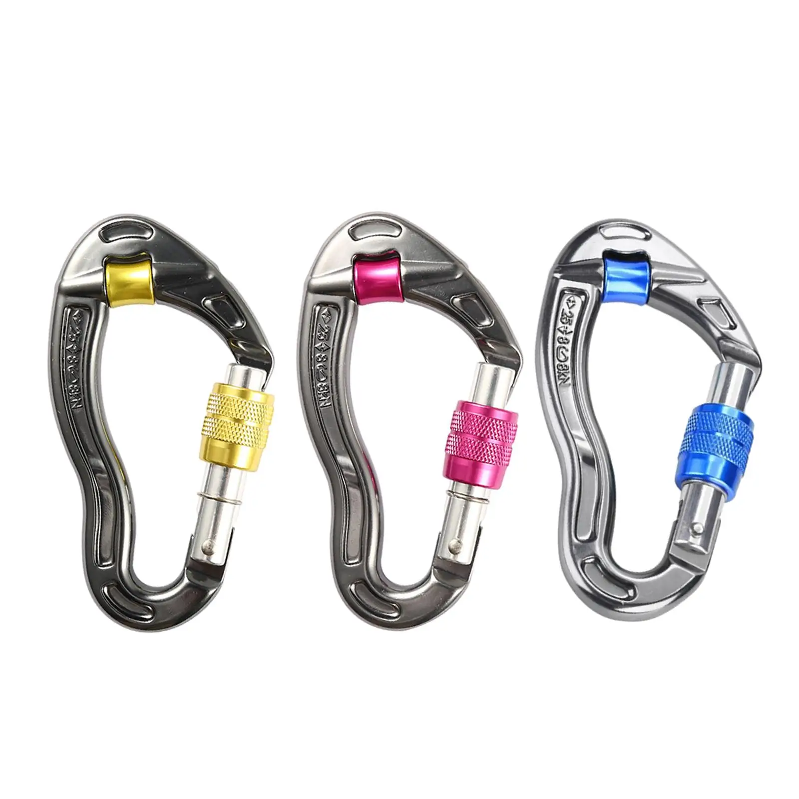 Rock Climbing Carabiner Lockable Carabiner Clip Gear Large Mountain Climbing