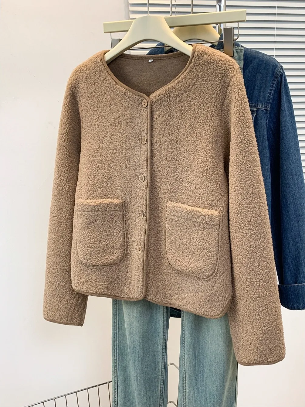 

Осень-зима, новое свободное легкое теплое пальто из овчины, женское пальто большого размера Faion Long Sve, открытый кардиган