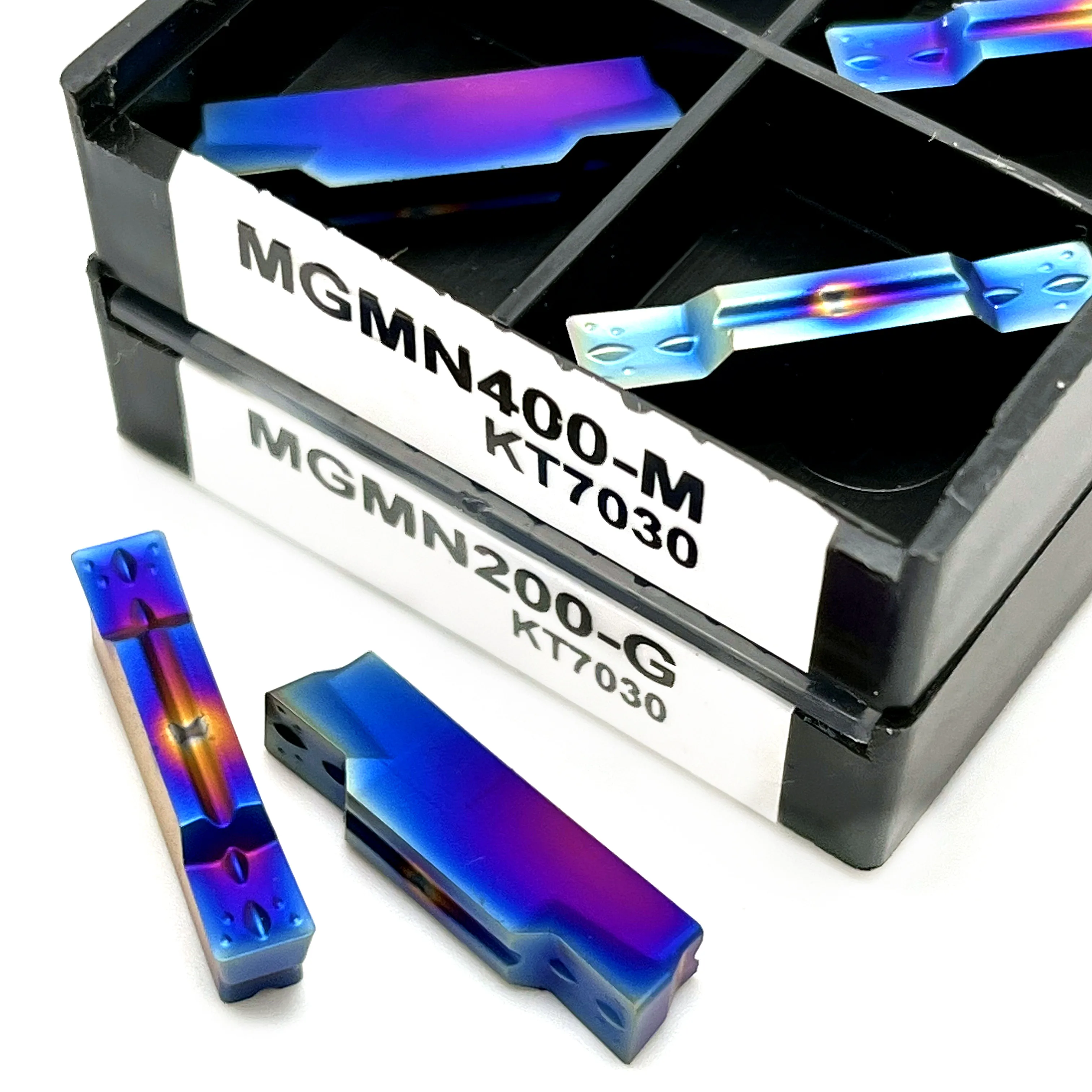 Nano azul 10 pçs mgmn300 mgmn200 mgmn400 torno ferramenta original carboneto de aço inoxidável duro ferramenta torneamento