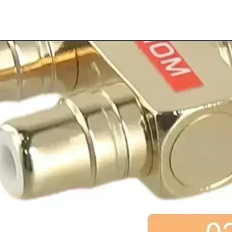 2pcs For RCA Audio Y Splitter  Adapter 1 Male To 2 Female Gold Plated For Test Measurement Tool Accessory