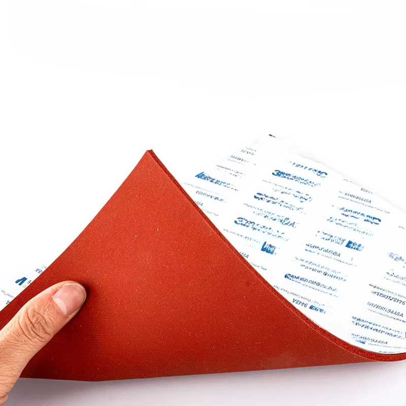 

Клейкий силиконовый поролоновый лист 300x300x10 мм, силиконовый губчатый лист с закрытыми порами для теплопередачи, красный цвет